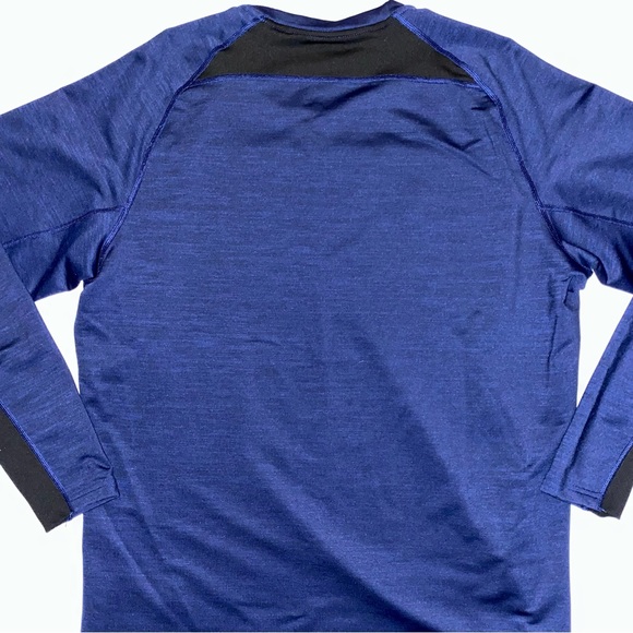 Nike Dry Fit Navy Blue Long Sleeve - Picture 3 of 7